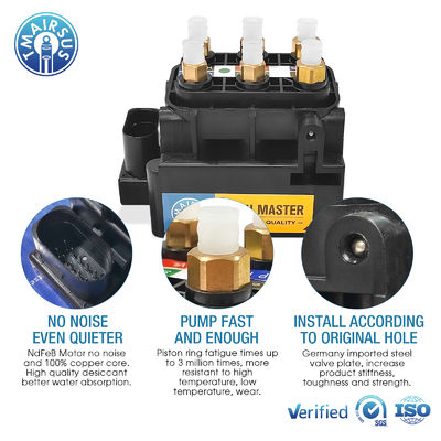 Κύβλος βαλβίδας για Audi A6C7 A8D4 Bentley Mulsanne Σολενοειδής βαλβίδα 4H0616013 4G0616005C 4H0616005C Συστατικό ανεξάρτησης αέρα Συμπίεση αντλίας Μέρη